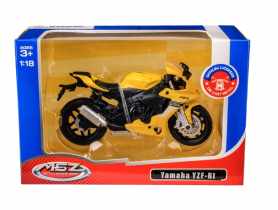 Model metalowy 1:18 Yamaha Yzf-R1 67705 żółty MSZ