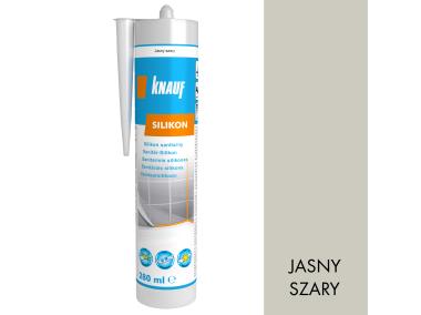 Zdjęcie: Silikon sanitarny jasny szary 280 ml KNAUF