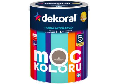 Zdjęcie: Farba lateksowa Moc Koloru kawowa pralinka 5 L DEKORAL