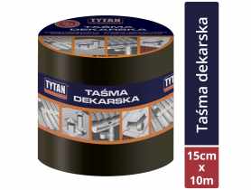 Taśma dekarska uszczelniająca wzmocniona, kolor antracyt RS TAPE 15 cm - 10 m TYTAN PROFESSIONAL