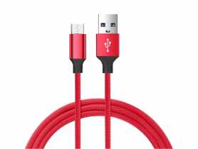 Kabel USB - micro USB czerwony 1,5 m VA0004 VAYOX