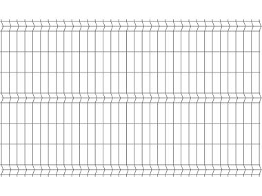 Zdjęcie: Panel ogrodzeniowy 1,52x2,5 m ocynk + ral7016 połysk 75x200 mm oczko POLBRAM