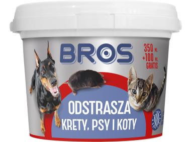 Zdjęcie: Preparat odstraszający krety psy i koty 350 ml BROS