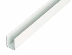 Profil U PVC biały 1000x10x10x1,0x8 mm ALBERTS