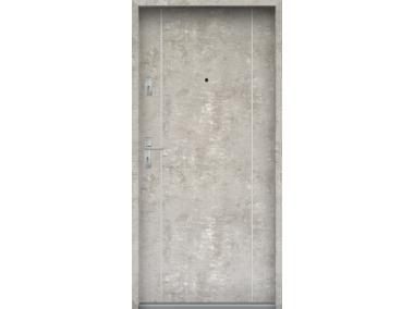 Zdjęcie: Drzwi wejściowe do mieszkań Bastion A-34 Beton naturalny 80 cm prawe OSP KR CENTER