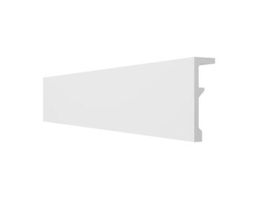 Zdjęcie: Listwa maskująca szynę karniszową z polimeru HD LK-2 biała, 3 metry 12x3,8 cm DMS