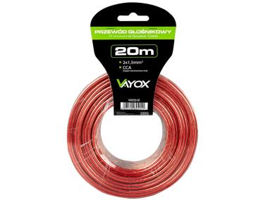 Zdjęcie: Kabel głośnikowy CCA 2x1,50 mm 20 m (LB0008-20) VA0222-20 VAYOX