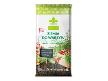 Zdjęcie: Ziemia BIO do warzyw i ziół 15L KRONEN