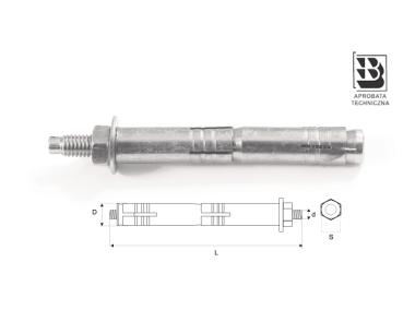 Zdjęcie: Kotwa 2-rozporowa SŁR 25/M20x160 mm STALCO