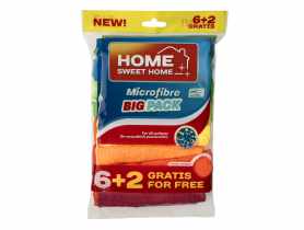 Mikrofibra 6+2 gratis HOME SWEET HOME