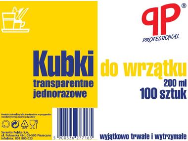 Zdjęcie: Kubki transparentne do wrzątku 0,2 L - 100 szt. PP PROFESSIONAL