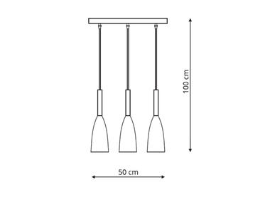 Zdjęcie: Lampa wisząca Solin 3 linia biała LIGHT PRESTIGE