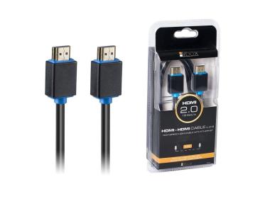 Zdjęcie: Kabel HDMI - HDMI 2.0 blister 3 m LB0136 LIBOX