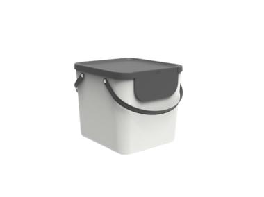Zdjęcie: Pojemnik do segregacji odpadów Albula 40 L biały ROTHO