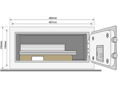 Zdjęcie: Sejf wzmocniony YLM/200/DB1 laptop LOB