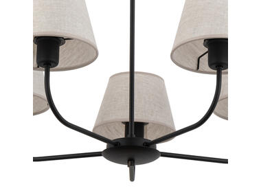 Zdjęcie: Lampa wisząca Chicago Linen 5 x E27 3989 TK LIGHTING