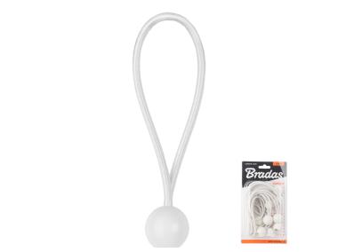 Zdjęcie: Zestaw gum z kulką Bungee Cord Ball 20 cm, 10 sztuik - biały BRADAS