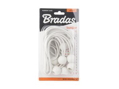 Zdjęcie: Zestaw gum z kulką Bungee Cord Ball 20 cm, 10 sztuik - biały BRADAS