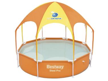 Zdjęcie: Basen stelażowy z zadaszeniem 244x51 cm dla dzieci BESTWAY