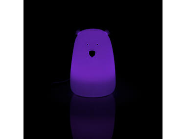 Zdjęcie: Lampka silikonowa Miś biała WRGB akumulator+USB POLUX