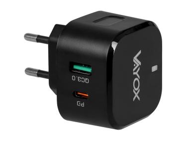 Zdjęcie: Ładowarka sieciowa USB Quick Charge 3.0 + PD 20W premium line VA0001 VAYOX