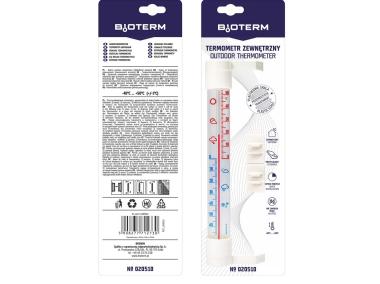 Zdjęcie: Termometr zewnętrzny z transparentną skalą BIOTERM