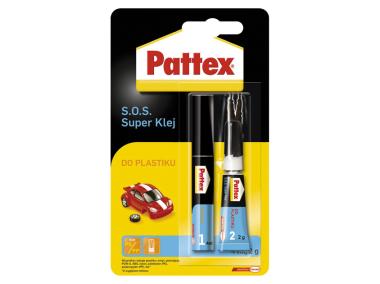 Zdjęcie: Klej do plastiku 2g+ 4 ml S.O.S PATTEX