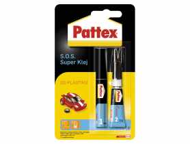 Klej do plastiku 2g+ 4 ml S.O.S PATTEX