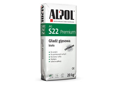 Zdjęcie: Gładź gipsowa Premium biała 20 kg AGS22 ALPOL