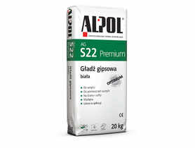 Gładź gipsowa Premium biała 20 kg AGS22 ALPOL
