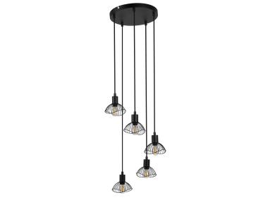 Zdjęcie: Lampa wisząca AJE-HOLLY 8 Black 5xE14 ACTION