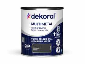 Farba do metalu Multimetal antracytowa 0,65 L DEKORAL