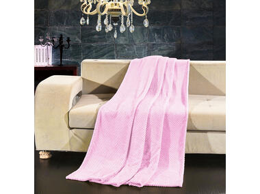 Zdjęcie: Koc Henry powderpink 70x150 cm DECOKING