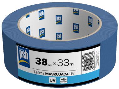 Zdjęcie: Taśma maskująca niebieska UV PSB 38 mm x 33 m SILA