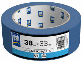 Taśma maskująca niebieska UV PSB 38 mm x 33 m SILA