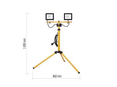 Zdjęcie: Naświetlacz LED Hobby Slim 2x20,5W + statyw EMOS