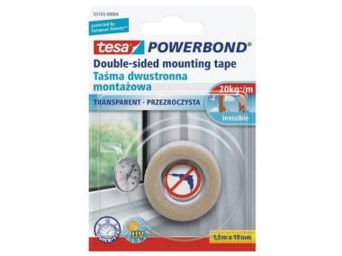 Zdjęcie: Taśma montażowa Powerbond przezroczysta 1,5x19 mm