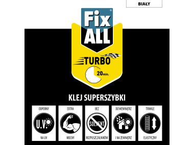 Zdjęcie: Klej uszczelniacz hybrydowy Fix All Turbo 125 ml biały SOUDAL