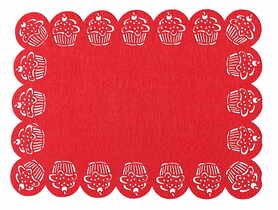 Podkładka stołowa Muffins 45x30 cm czerwony UNIGLOB