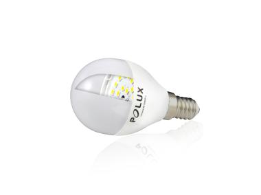 Zdjęcie: Żarówka LED G45 E14  6,3 W 560 lm pc+aluminium POLUX