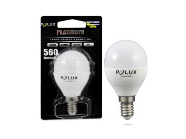 Zdjęcie: Żarówka LED G45 E14  6,3 W 560 lm pc+aluminium POLUX