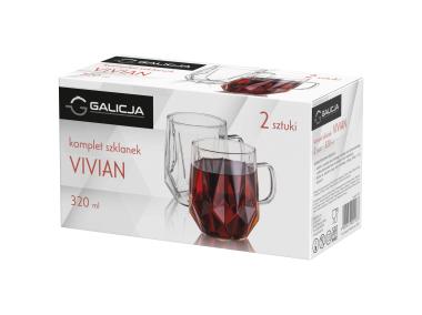 Zdjęcie: Szklanki Vivian 320 ml komplet 2 sztuki GALICJA