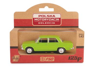 Zdjęcie: Model metalowy Prl Fiat 125P Fh02A-04-02 11254928 zielony DAFFI