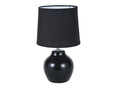 Zdjęcie: Lampa stołowa z podstawą ceramiczną 15x25 cm czarna ALTOMDESIGN
