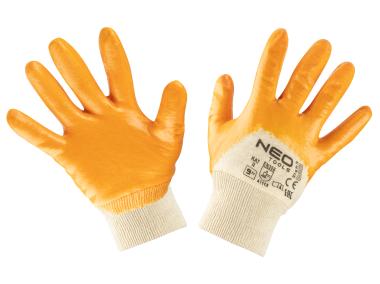 Zdjęcie: Rękawice robocze,bawełna , pokryte częsciowo nitrylem NEO