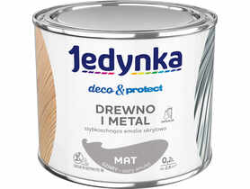 Emalia akrylowa Deco&Protect drewno i metal mat szary 0,2 L JEDYNKA
