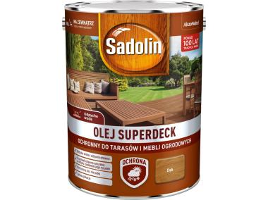 Zdjęcie: Olej do drewna 5 L dąb Superdeck SADOLIN