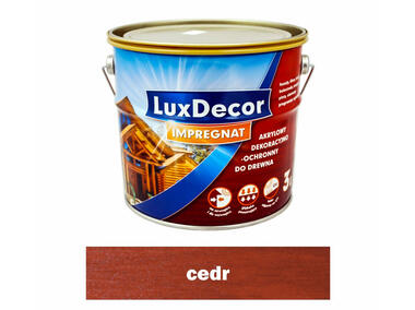 Zdjęcie: Impregnat do drewna 3 L cedr LUXDECOR