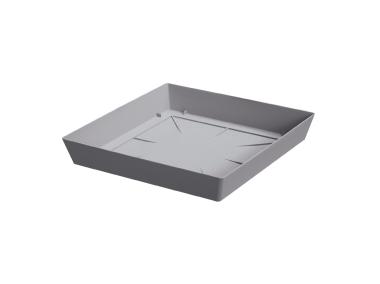 Zdjęcie: Podstawka Lofly saucer square kamienny szary 24,5 cm PROSPERPLAST