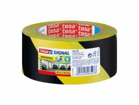 Taśma Signal 66m x 50mm żółto-czarna TESA